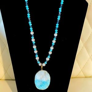Light blue necklace